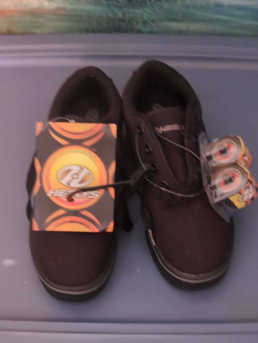 Heelys Black Kids Lace-Up Sneakers with Removable Wheels